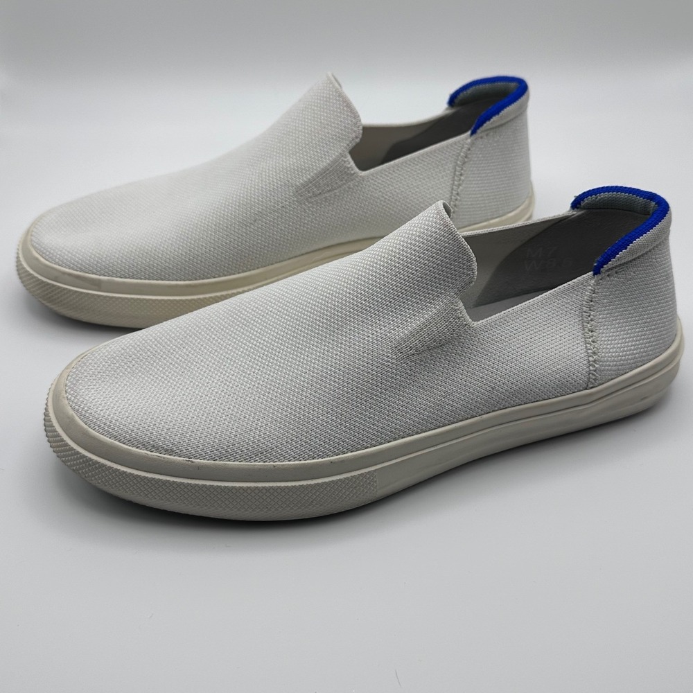 Rothys The Sneaker Bright White‎ Slip On Knit Shoes